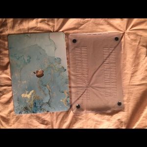 Blue marble Macbook case